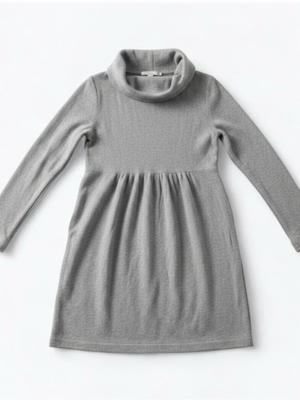Boden Gray Cashmere Sweater Dress Womens 10 Medium